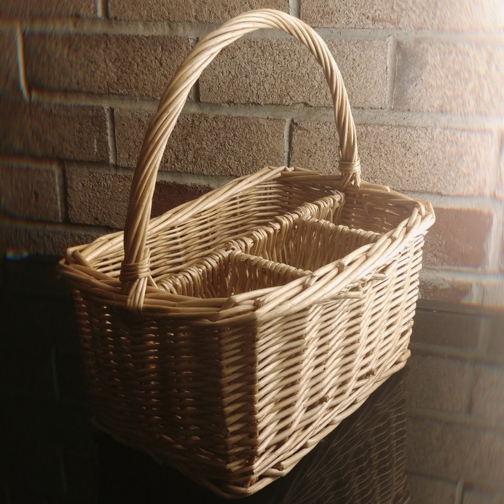Wicker Basket with Handle